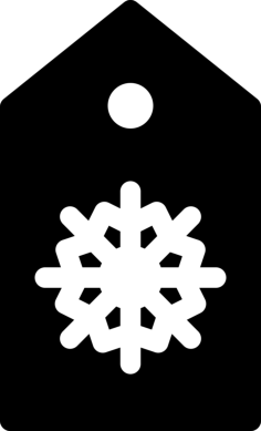 Christmas Tag Tracing Svg Vector, Free Vectors File